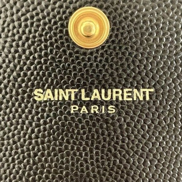 Yves Saint Laurent Small Envelope Wallet Black Branded Accessories Card - Picture 4 of 9